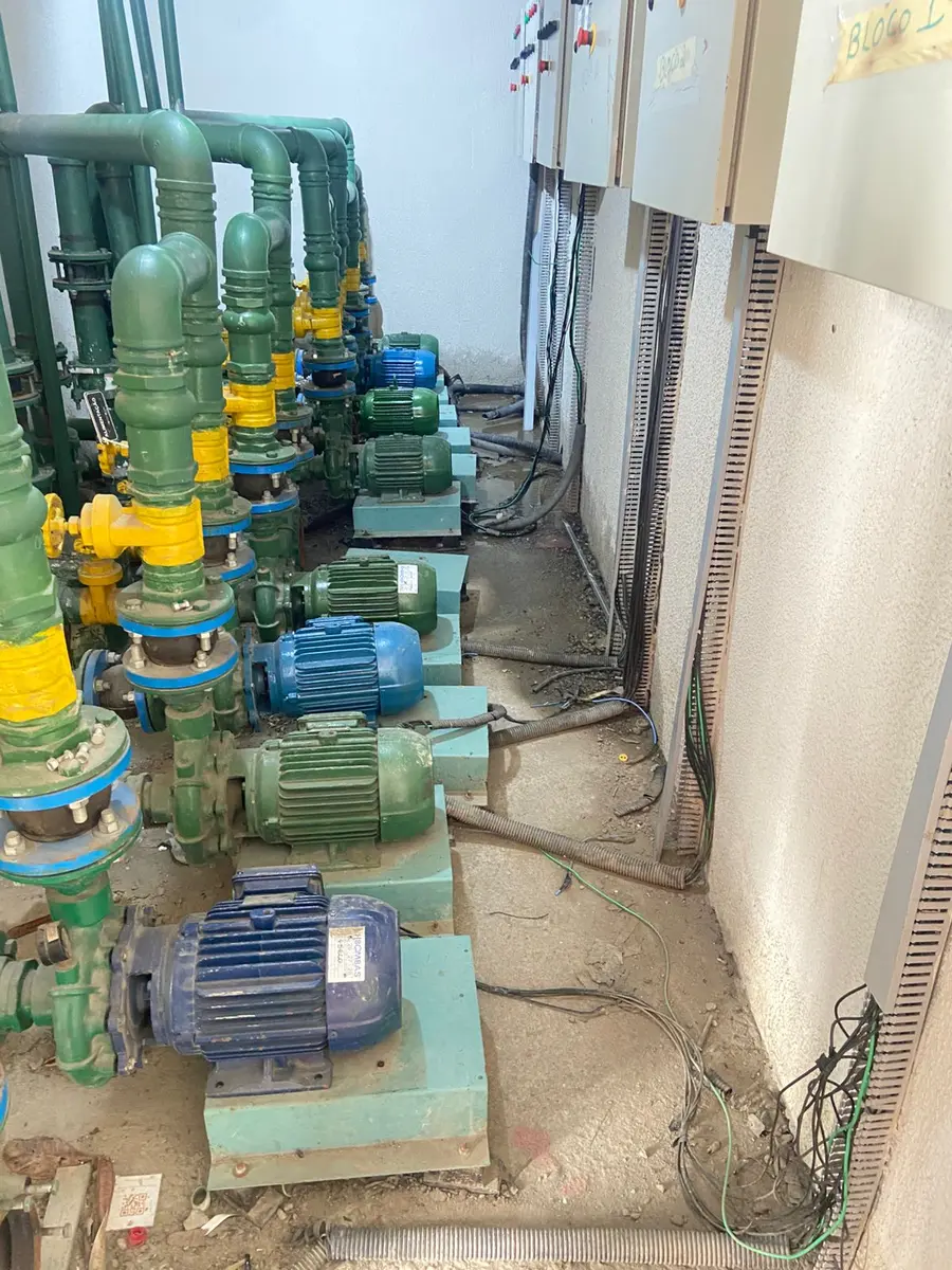 Inspeção para reforma estrutural elétrica de casa de bombas realizada pela RG Elétrica