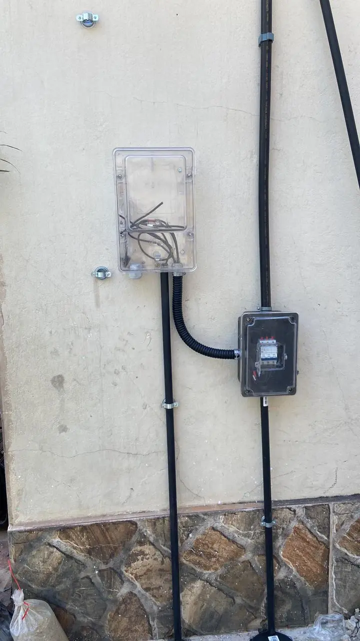 Padrão de entrada de energia executado pela RG Elétrica